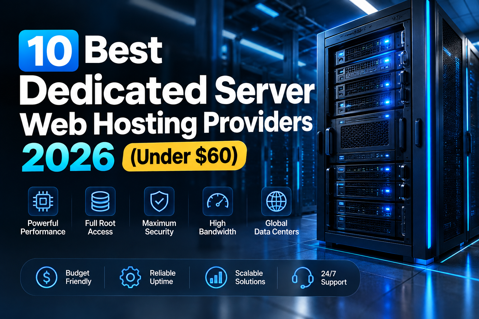 10 Best Dedicated Server Web Hosting Providers 2026 (Under $60)